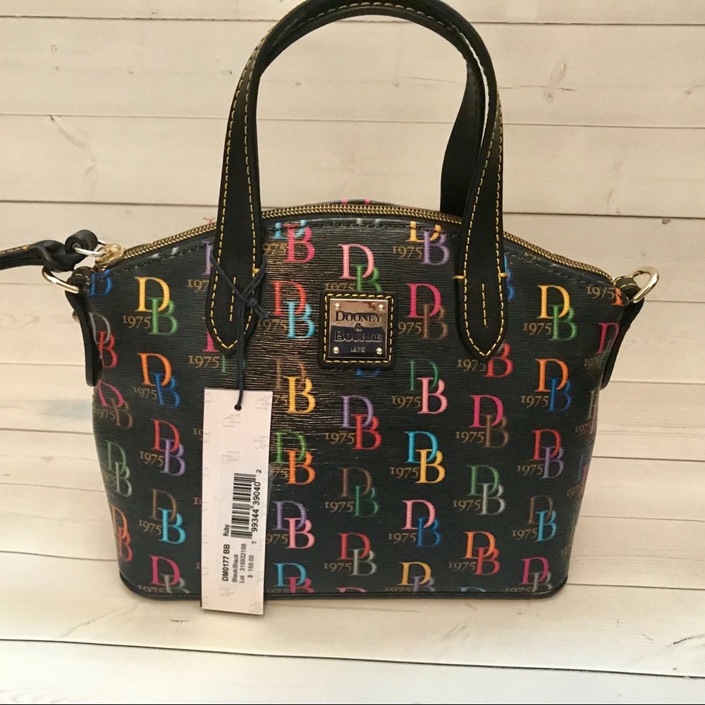 NWT! Dooney & Bourke Bitsy Bag. Multi-Color